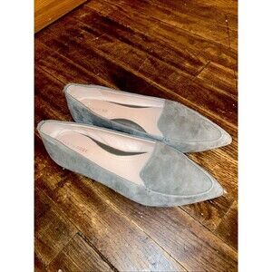 Taryn Rose Suede Olive Women's Loafers - 9M - Pointed Toe - Faye Silky - TRO252